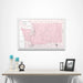 Washington Map Poster - Pink Color Splash CM Poster