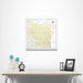 Wisconsin Map Poster - Yellow Color Splash CM Poster