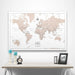 World Map Poster - Light Brown Color Splash CM Poster