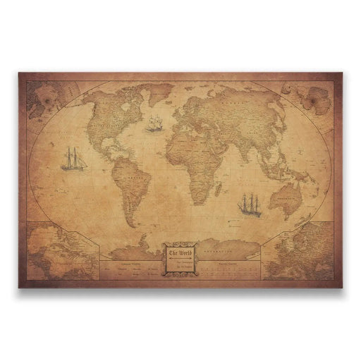 Poster World (Winkel Tripel) Map - Golden Aged CM Poster