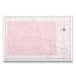 Push Pin Wyoming Map (Pin Board) - Pink Color Splash CM Pin Board