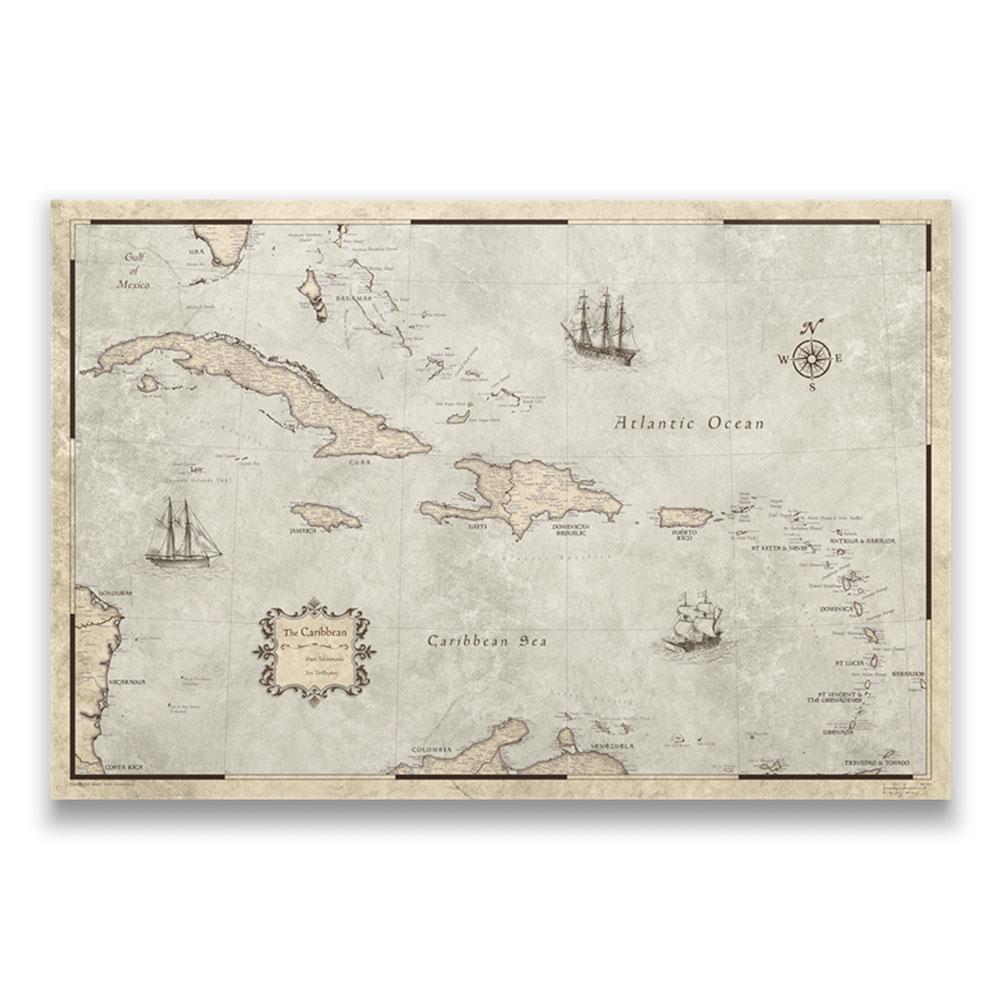 Caribbean Poster Maps