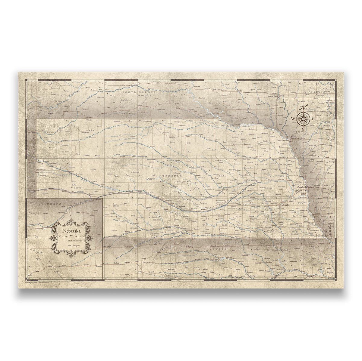 Nebraska Poster Maps