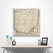 Ohio Map Poster - Rustic Vintage CM Poster