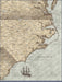 North Carolina Map Poster - Rustic Vintage CM Poster