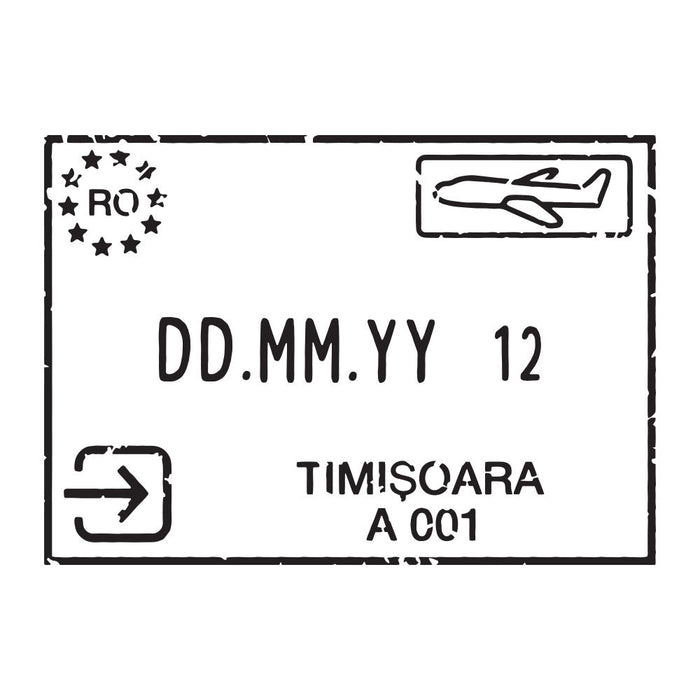 Passport Stamp Decal - Romania Conquest Maps LLC