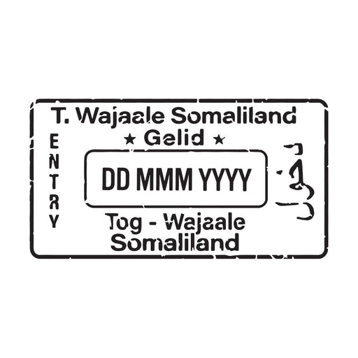 Passport Stamp Decal - Somalia Conquest Maps LLC