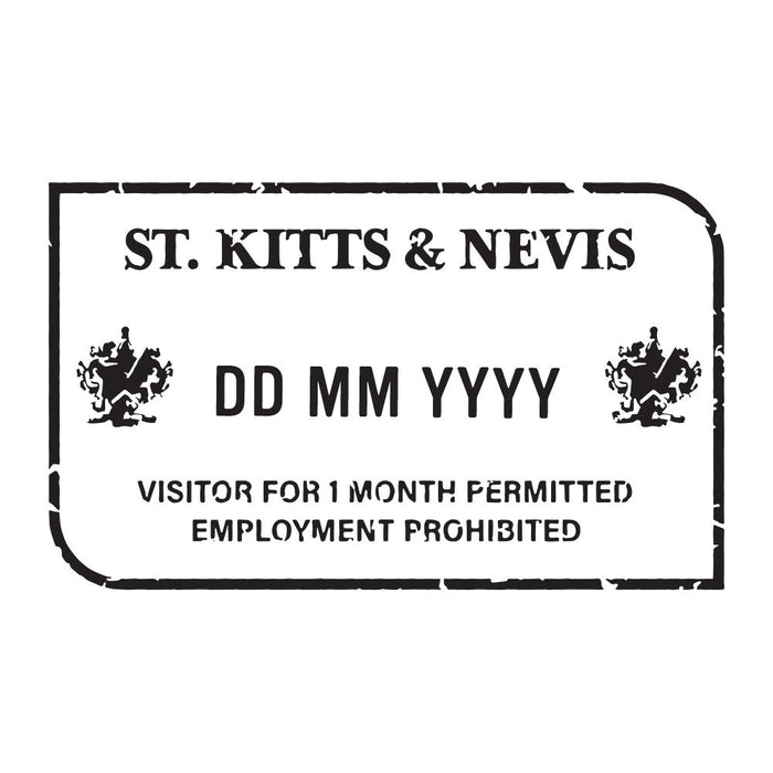 Passport Stamp Decal - St. Kitts Conquest Maps LLC