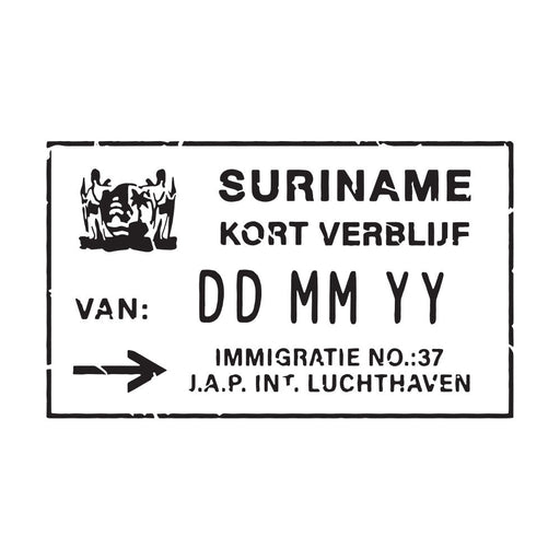 Passport Stamp Decal - Suriname Conquest Maps LLC