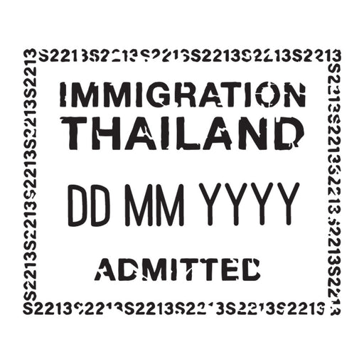 Passport Stamp Decal - Thailand Conquest Maps LLC