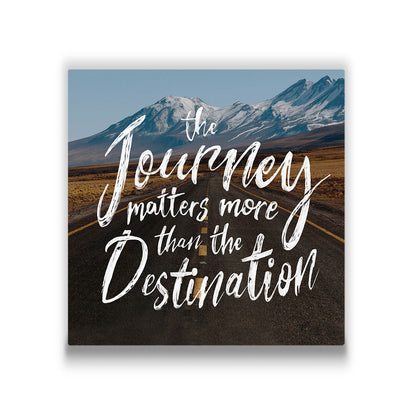 The Journey Matters More - Canvas Wall Art Conquest Maps LLC