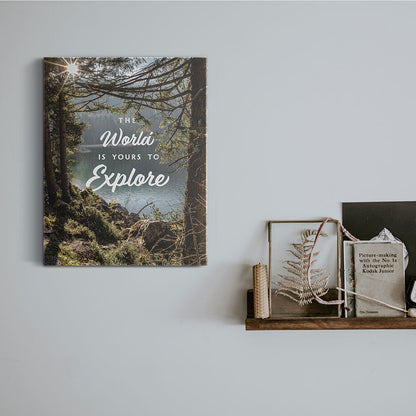 The World Is Yours To Explore - Canvas Wall Art Conquest Maps LLC
