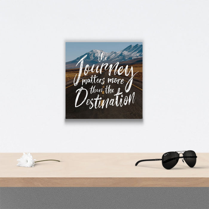 The Journey Matters More - Canvas Wall Art Conquest Maps LLC