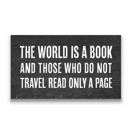 The World is a Book - Canvas Wall Art Conquest Maps LLC
