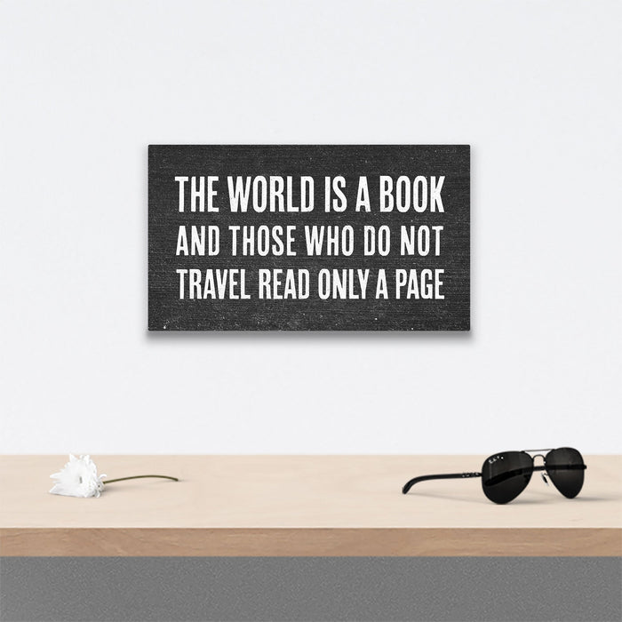 The World is a Book - Canvas Wall Art Conquest Maps LLC