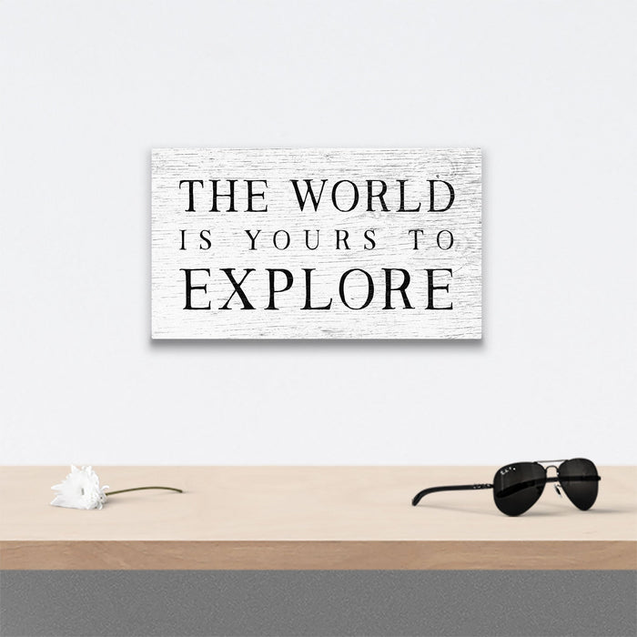 The World is Yours to Explore - Canvas Wall Art Conquest Maps LLC