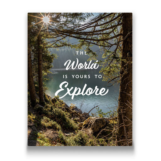 The World Is Yours To Explore - Canvas Wall Art Conquest Maps LLC