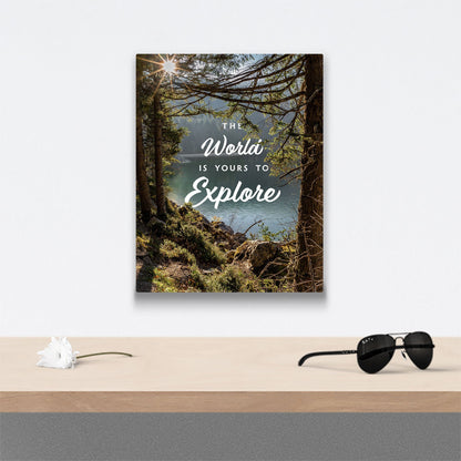 The World Is Yours To Explore - Canvas Wall Art Conquest Maps LLC