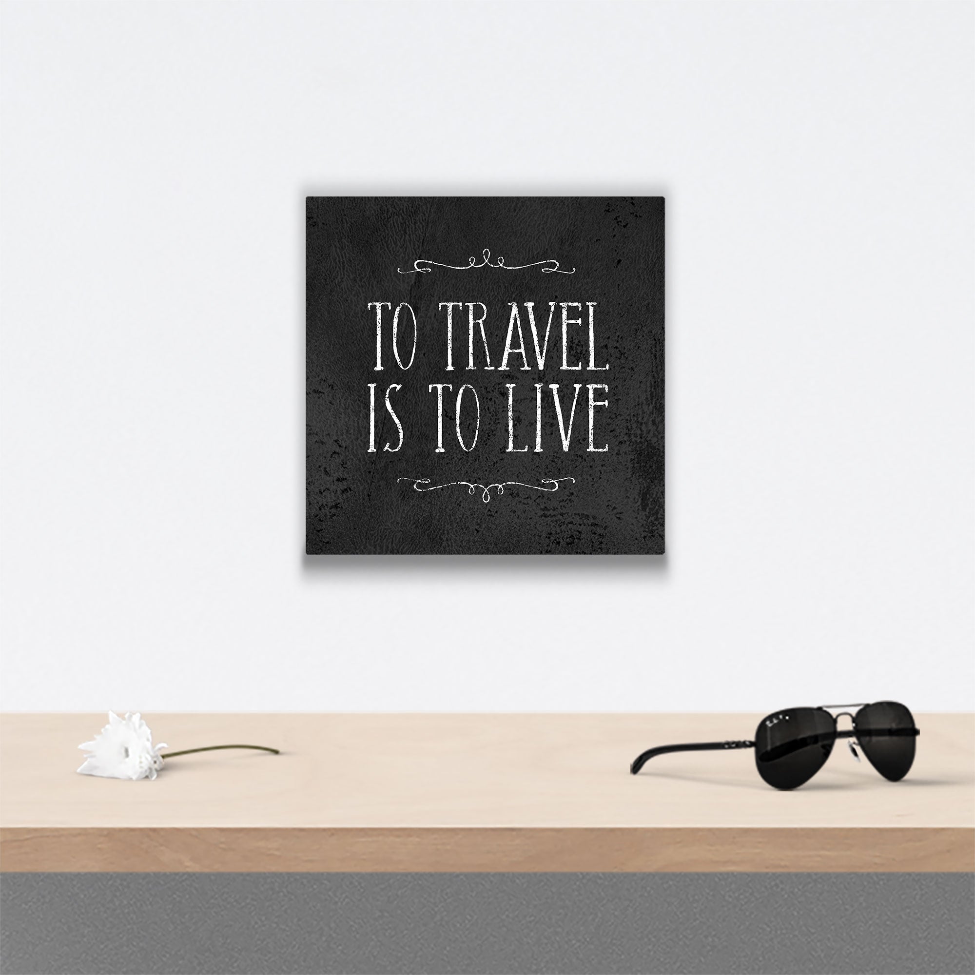 To Travel Is To Live - Canvas Wall Art Conquest Maps LLC