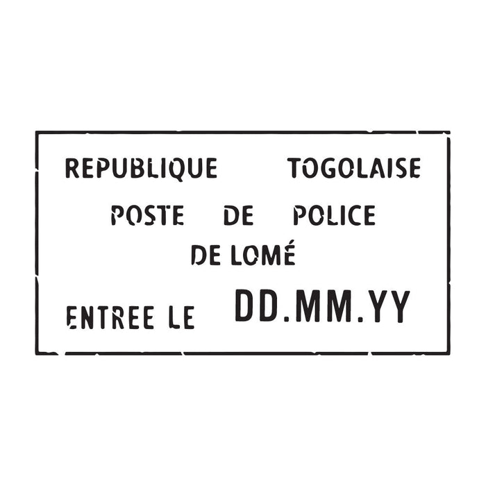 Passport Stamp Decal - Togo Conquest Maps LLC