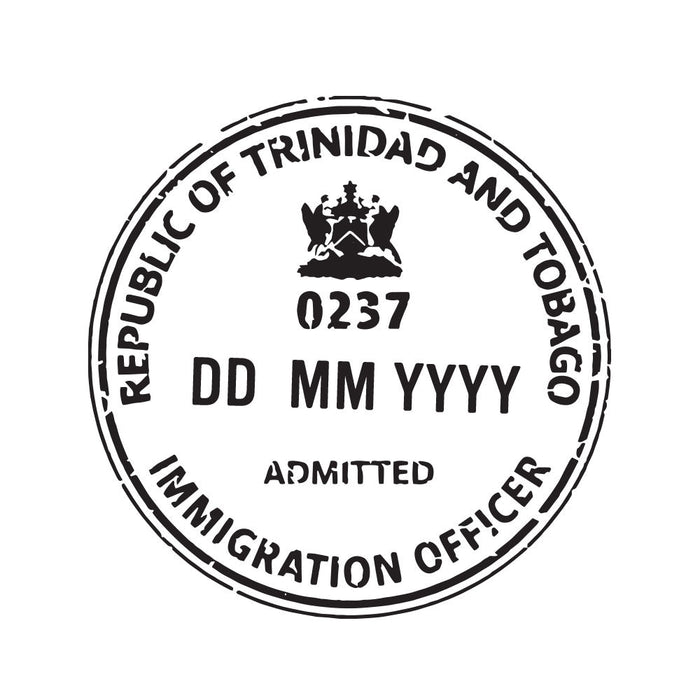 Passport Stamp Decal - Trinidad and Tobago Conquest Maps LLC