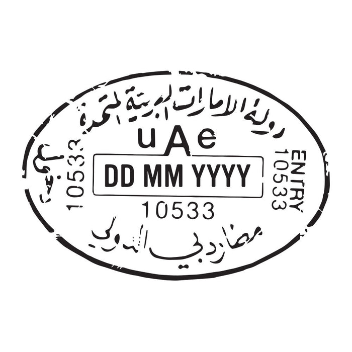 Passport Stamp Decal - United Arab Emirates Conquest Maps LLC