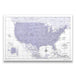 Push Pin USA Map (Pin Board) - Purple Color Splash CM Pin Board