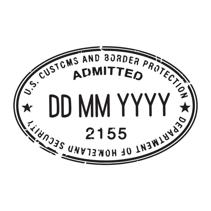 Passport Stamp Decal - United States of America Conquest Maps LLC