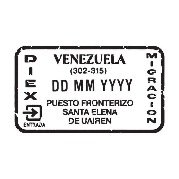 Passport Stamp Decal - Venezuela Conquest Maps LLC
