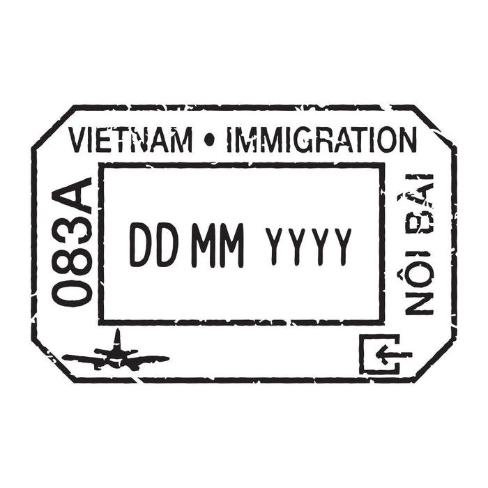 Passport Stamp Decal - Vietnam Conquest Maps LLC