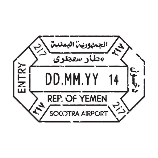 Passport Stamp Decal - Yemen Conquest Maps LLC