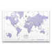 Push Pin World Map (Pin Board) - Purple Color Splash CM Pin Board